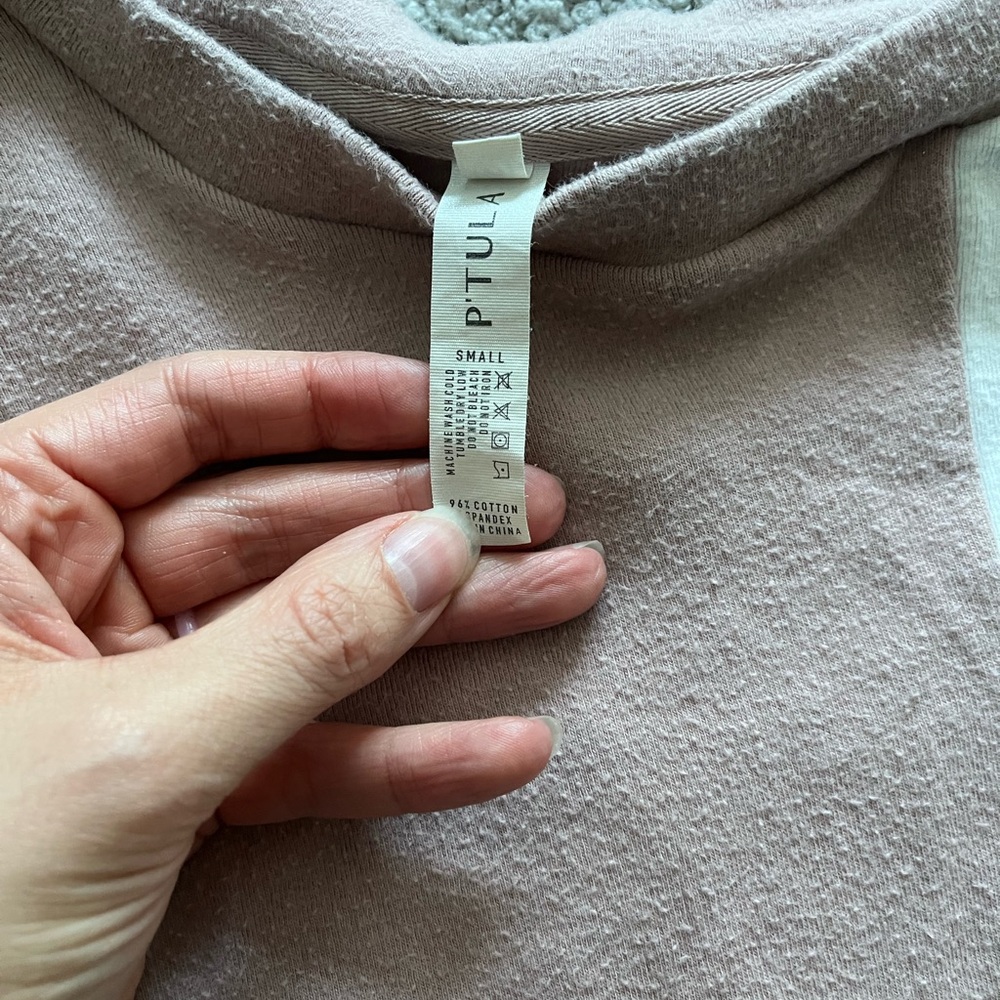 Ptula block crewneck small mauve - Picture 3 of 3